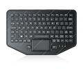 Silicone rubber wireless keyboard with PC keycap